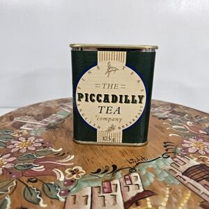 VTG The Piccadilly Tea Company English Breakfast Tea Tin Caddy 125g Collectible‎